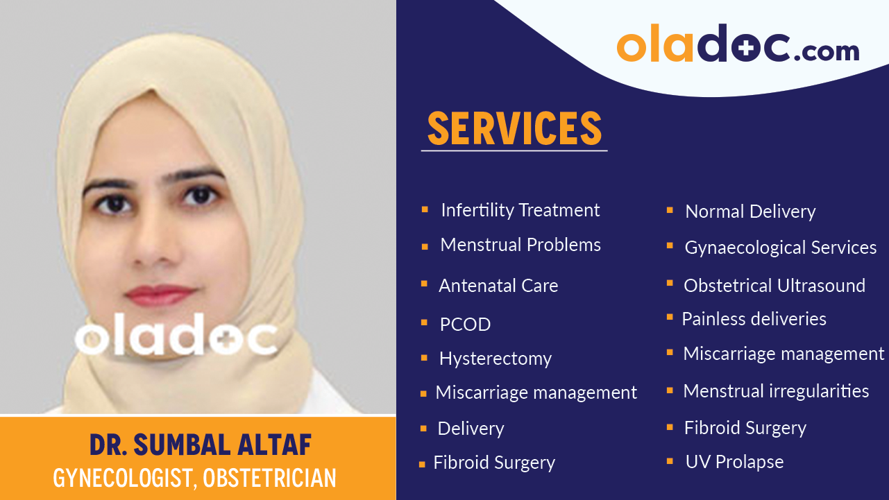 Services provided by Dr. Sumbal Altaf